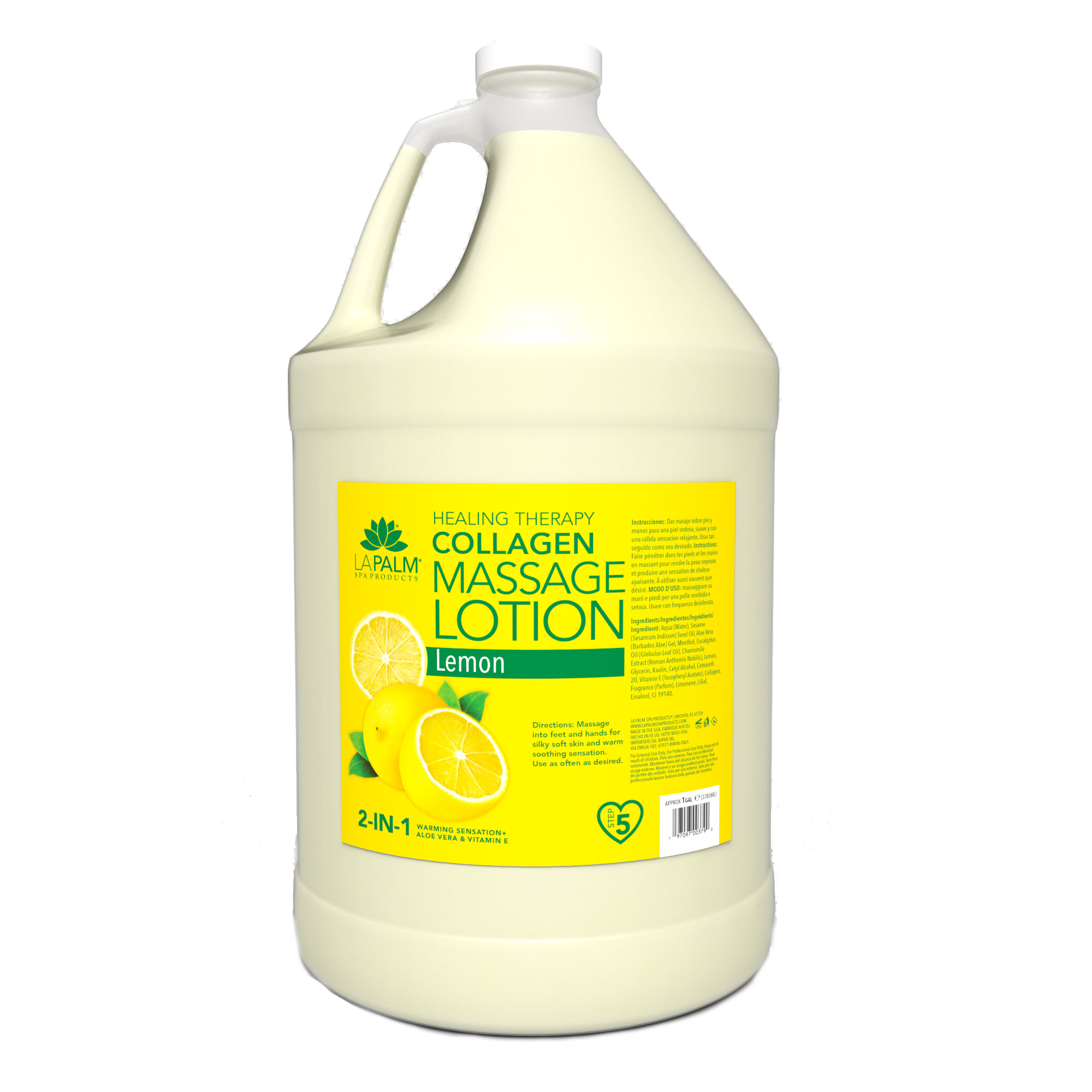 LaPalm Collagen Massage Lotion - Lemon (1 Gallon)